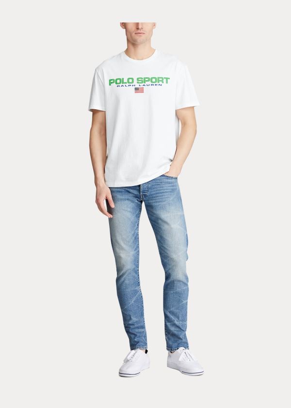 Playeras Polo Ralph Lauren Hombre Blancos - Classic Fit Polo Sport - YKFZS1607